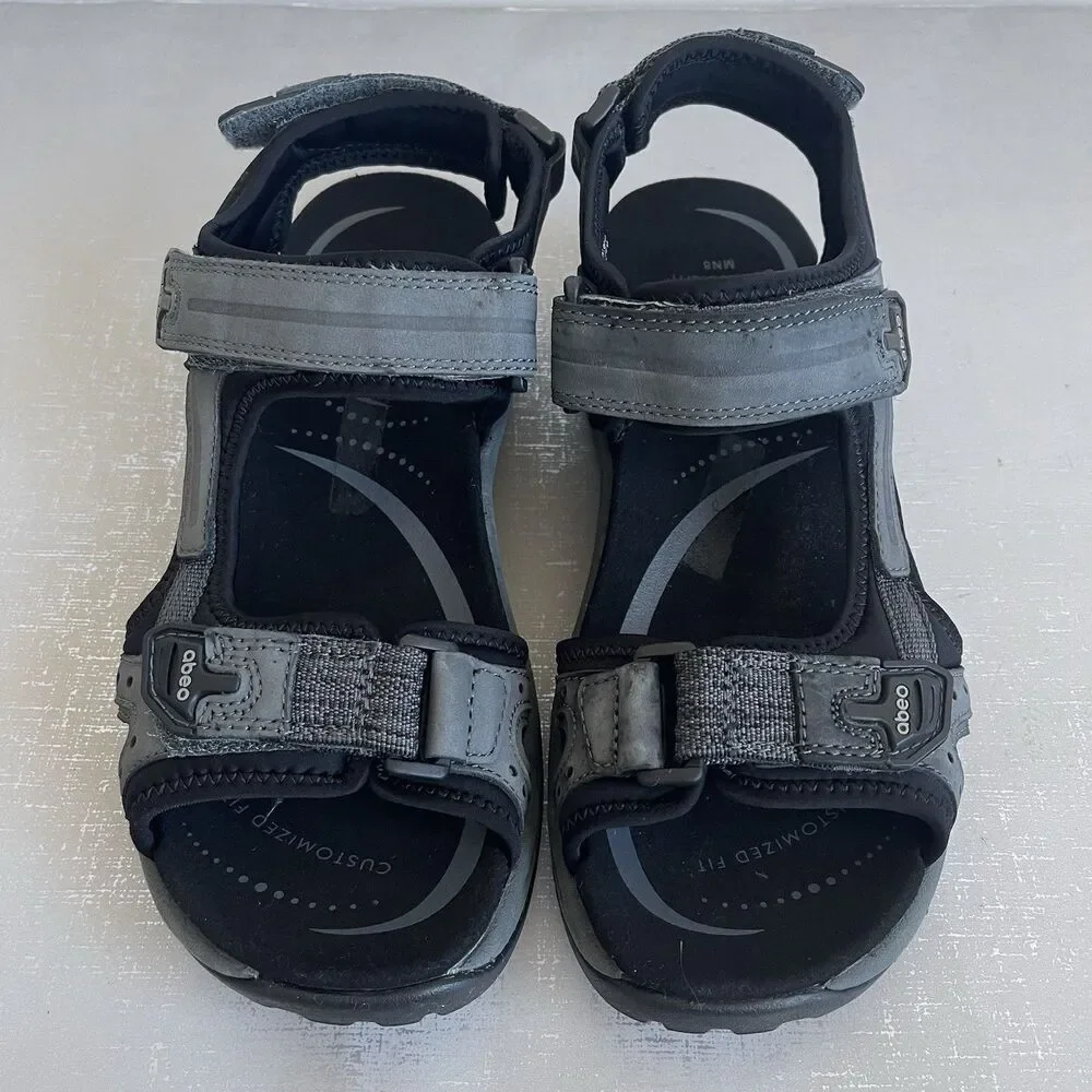 ABEO Cayucos Men's Sandals Size 8 N  B.I.O. System Adjustable Sport Comfort Open